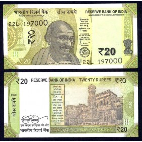 INDIA 20 Rupees 2020...