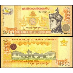 BHUTAN 1000 Ngultrum 2008