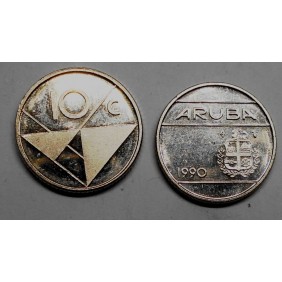 ARUBA 10 Cents 1990