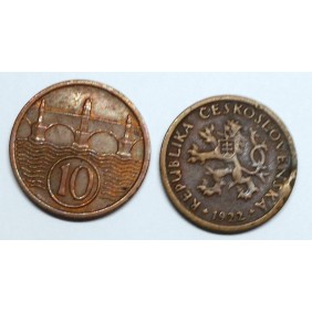CZECHOSLOVAKIA 10 Haleru 1922