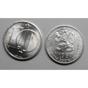 CZECHOSLOVAKIA 10 Haleru 1989