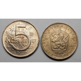 CZECHOSLOVAKIA 5 Korun 1969