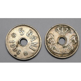 ROMANIA 5 Bani 1906 J