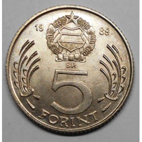 HUNGARY 5 Forint 1989