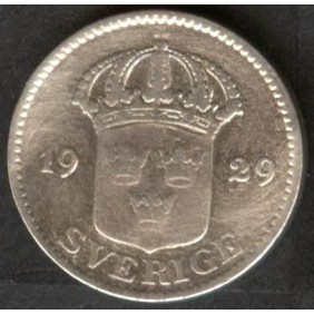 SWEDEN 25 Ore 1929 AG