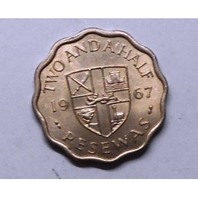 GHANA 2 1/2 Pesewas 1967