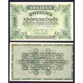 HUNGARY 50.000 Adopengo 1946