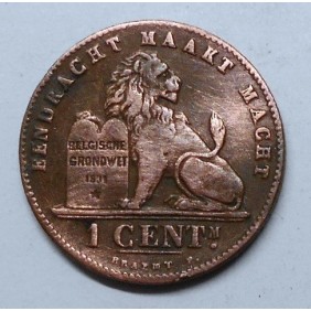 BELGIUM 1 Centime 1902 Der...