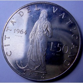 VATICANO 50 Lire 1964 PAOLO...