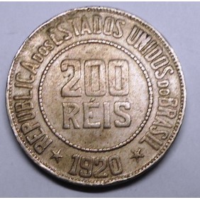 BRAZIL 200 Reis 1920