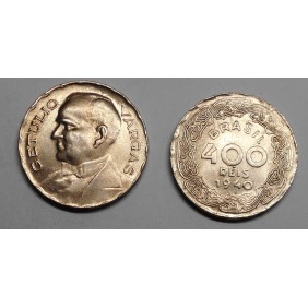BRAZIL 400 Reis 1940 G. Vargas
