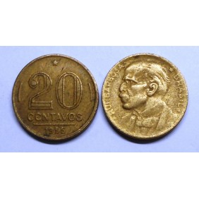 BRAZIL 20 Centavos 1955 R....