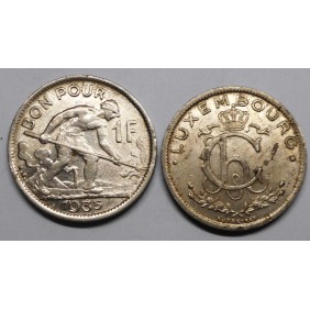 LUXEMBOURG 1 Franc 1935