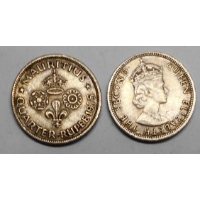 MAURITIUS 1/4 Rupee 1975