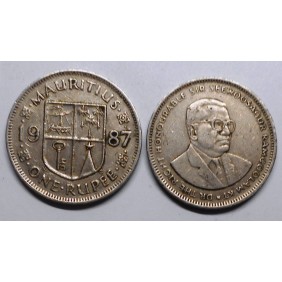 MAURITIUS 1 Rupee 1987