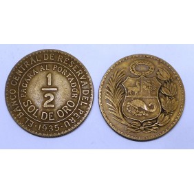 PERU 1/2 Sol 1935