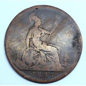 GREAT BRITAIN 1 Penny 1885...
