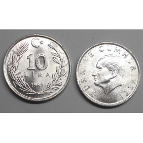 TURKEY 10 Lira 1987