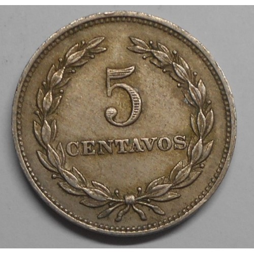EL SALVADOR 5 Centavos 1966