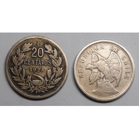 CHILE 20 Centavos 1923