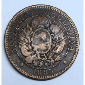ARGENTINA 2 Centavos 1885