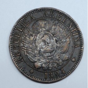 ARGENTINA 2 Centavos 1894