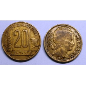 ARGENTINA 20 Centavos 1942