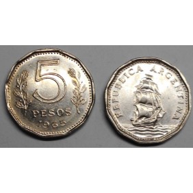 ARGENTINA 5 Pesos 1965