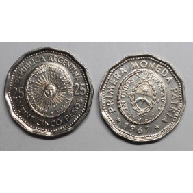 ARGENTINA 25 Pesos 1967