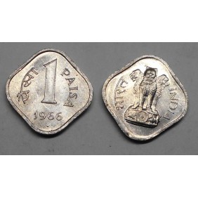 INDIA 1 Paisa 1966 B