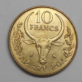 MADAGASCAR 10 Francs 1972 FAO