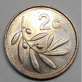 MALTA 2 Cents 1986