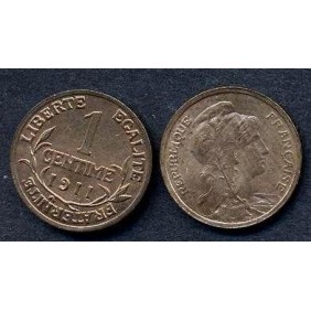 FRANCE 1 Centime 1911