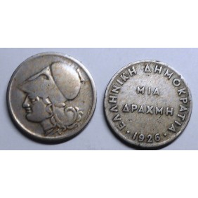 GREECE 1 Drachma 1926