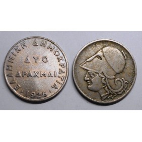 GREECE 2 Drachmai 1926