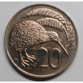 NEW ZEALAND 20 Cents 1970...