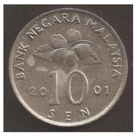 MALAYSIA 10 Sen 2001