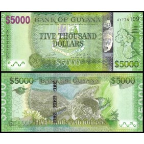 GUYANA 5000 Dollars 2018