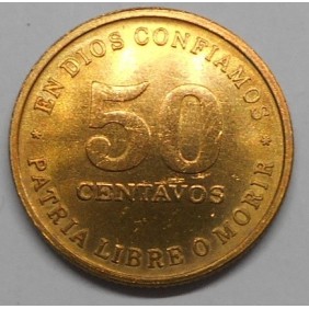 NICARAGUA 50 Centavos 1987