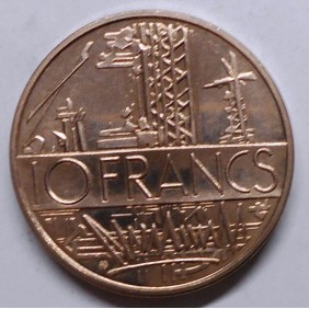 FRANCE 10 Francs 1975