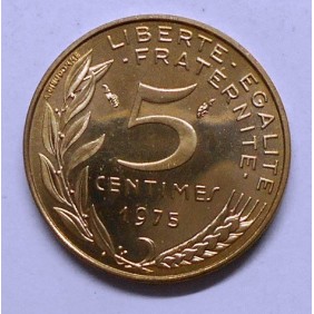 FRANCE 5 Centimes 1975