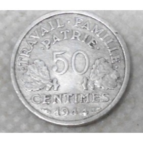 FRANCE 50 Centimes 1944 KM...