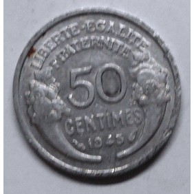 FRANCE 50 Centimes 1945 Morlon