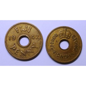 FIJI 1 Penny 1942 S