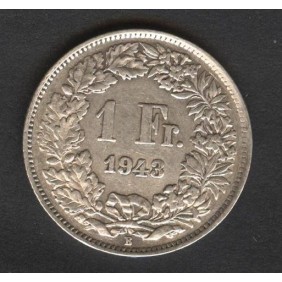 SWITZERLAND 1 Franc 1943 AG