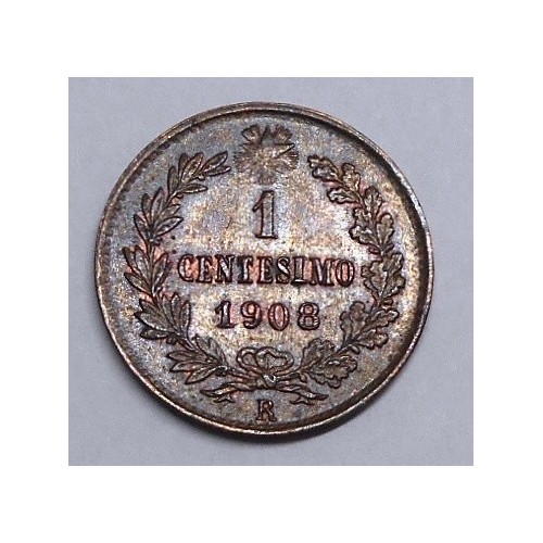 1 Centesimo 1908 valore