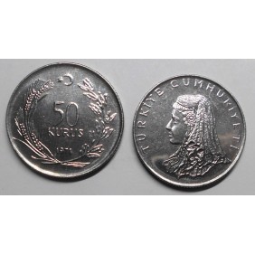 TURKEY 50 Kurus 1971