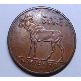 NORWAY 5 Ore 1973 KM 405