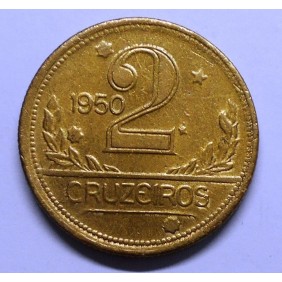 BRAZIL 2 Cruzeiros 1950