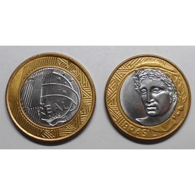 BRAZIL 1 Real 2009 Bimetallic